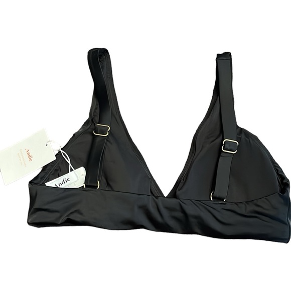 Andie Swim The Belmar bikini top black Size S NWT - Picture 5 of 11